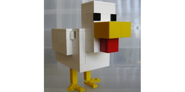 Lego best sale chicken minecraft