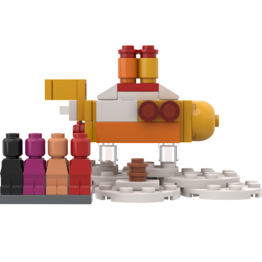 Beatles yellow submarine lego hot sale set