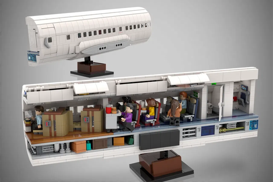 lego private jet inside