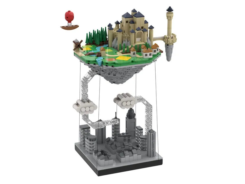 Lego floating island sale