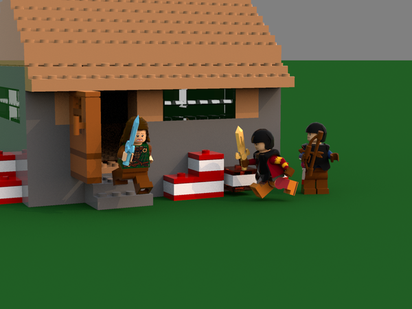 lego minecraft steve's house