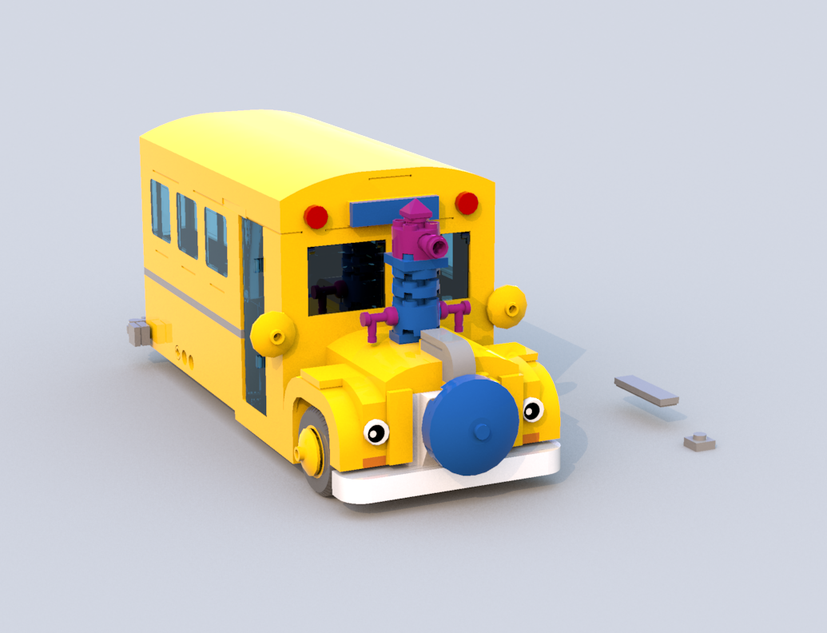 School bus hot sale lego set