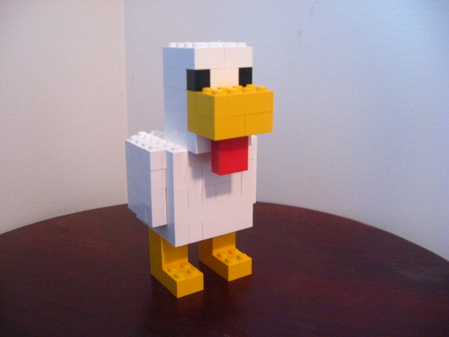 Minecraft best sale chicken lego