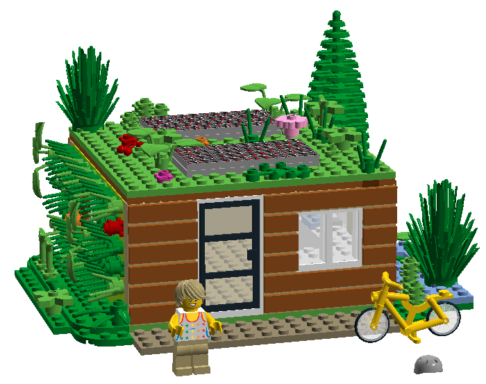 Lego hut best sale