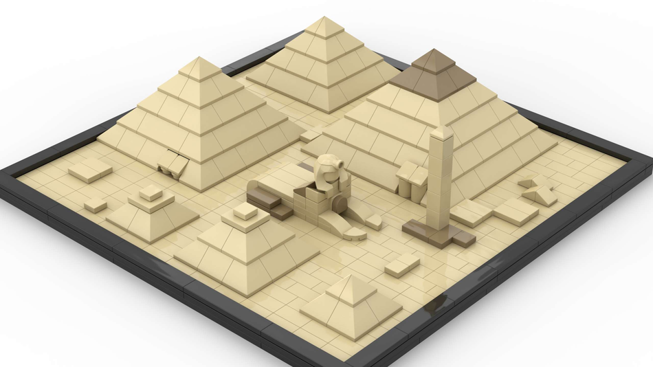 Lego Architecture Pyramid and Sphinx, Great Pyramid of Giza…