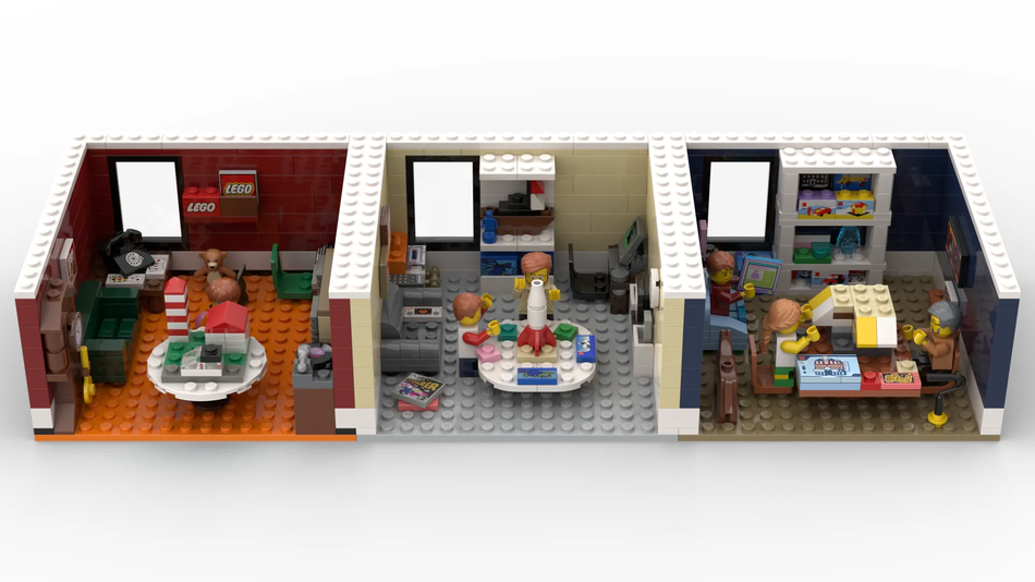 Lego best sale house inside