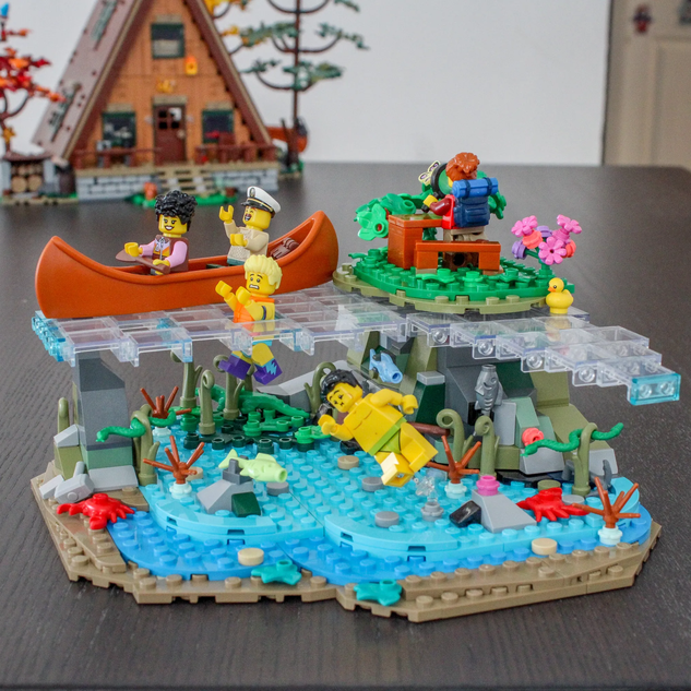 LEGO IDEAS - An escape, a reset, in the A-Frame Cabin - Ice