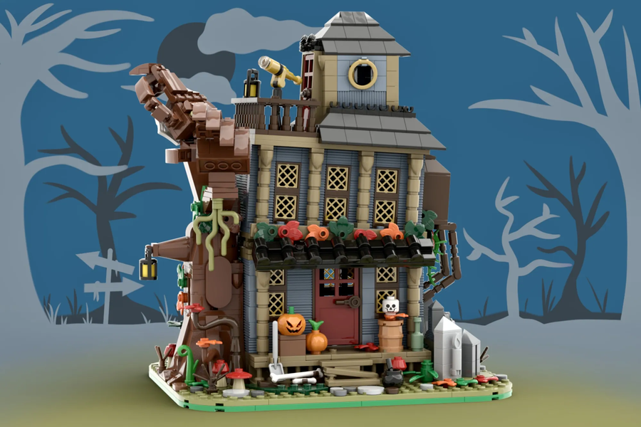 Addams family house lego sale