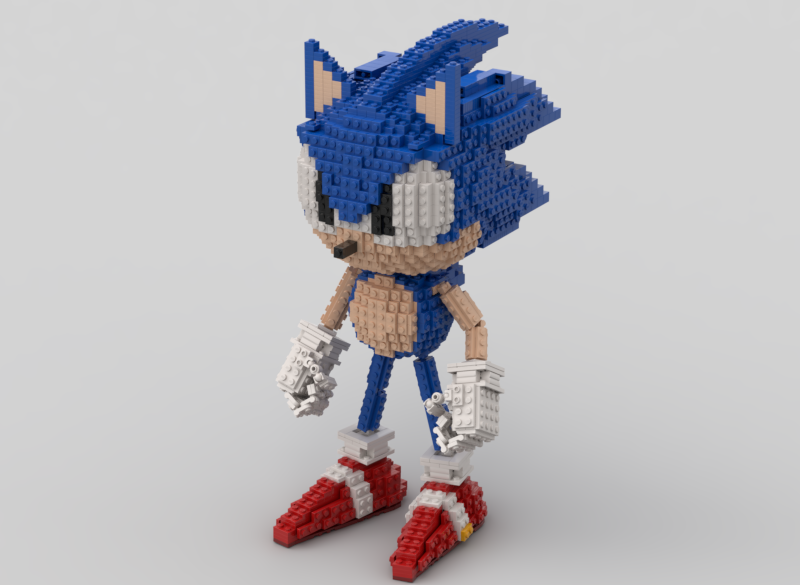 16-Bit Sonic The Hedgehog  Cool lego creations, Lego projects, Lego  challenge