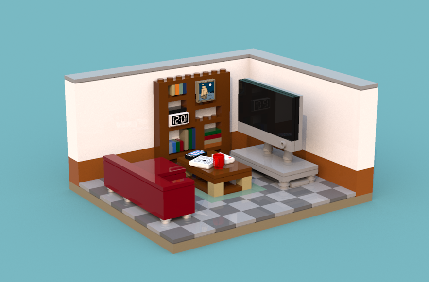 Lego living 2024 room ideas