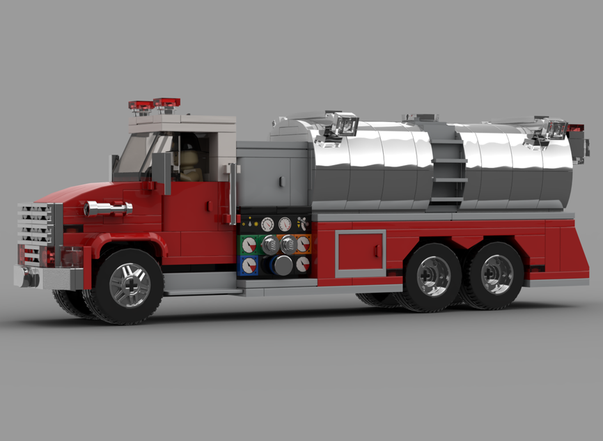 Custom lego cheap fire truck