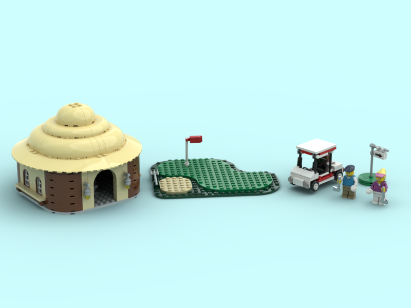 Lego golf hot sale course set