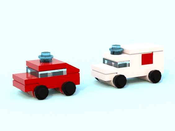 Mini lego fire truck sale