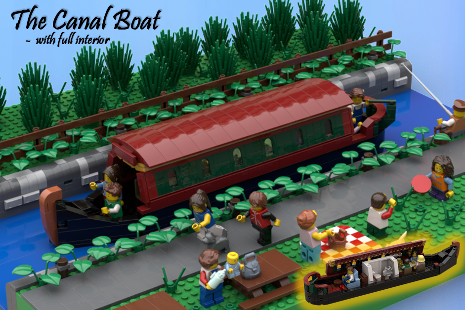 Lego sales canal boat