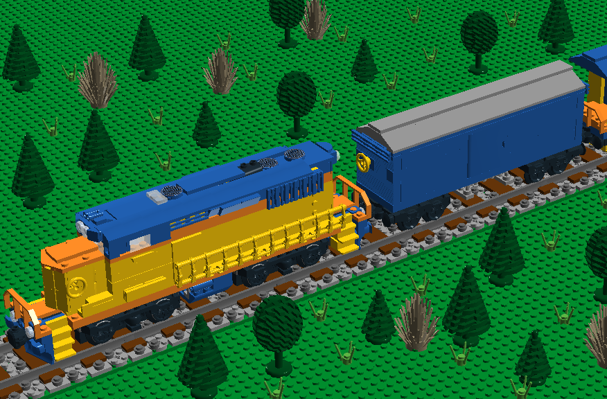 Lego train online system