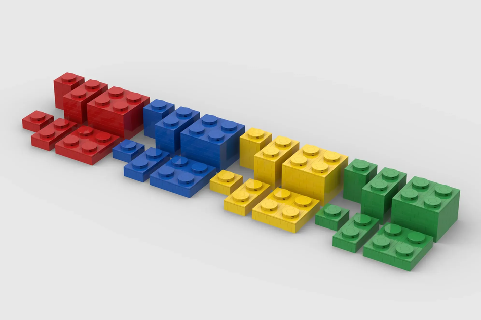 Lego large online bricks