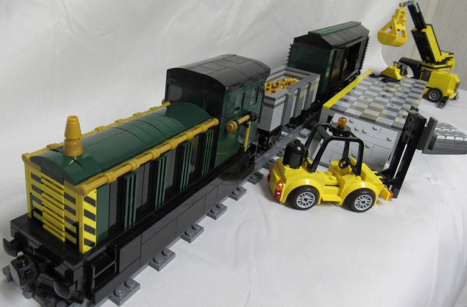 Lego store freight cars