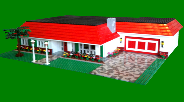 lego house with garage