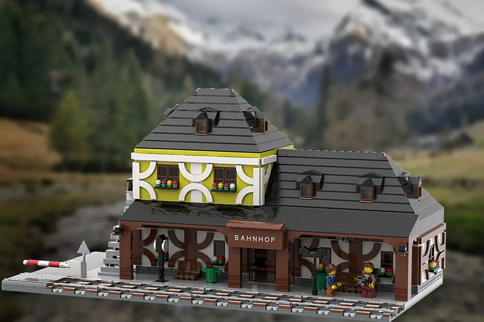 Lego ideas train online station