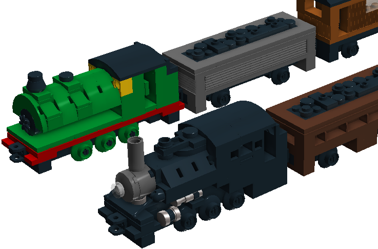 Lego cheap train mini