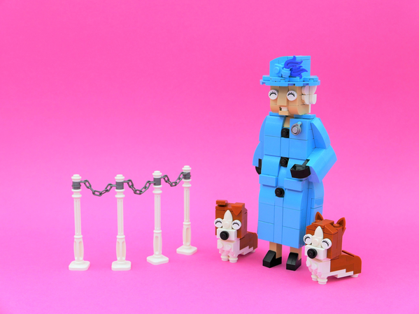 lego corgi minifigure