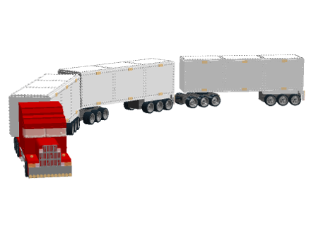 Lego store road train