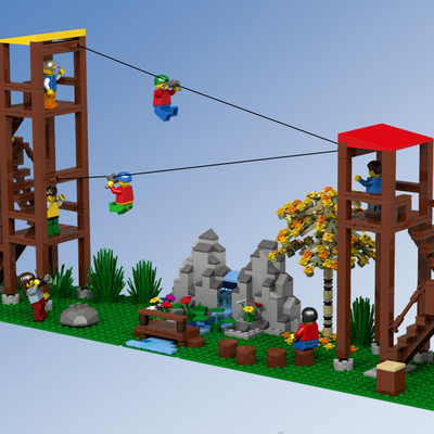 lego zip line