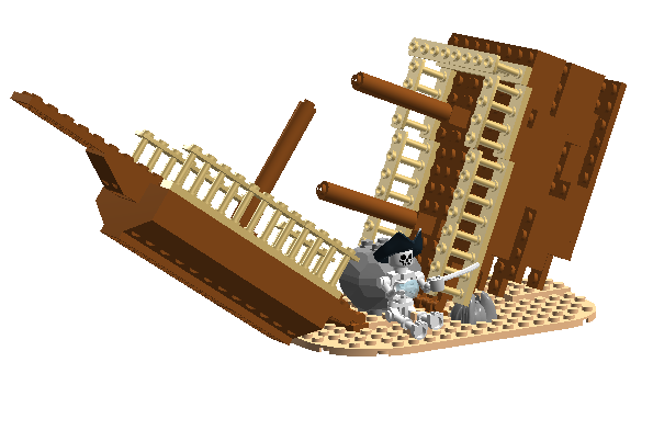 Lego skeleton online ship