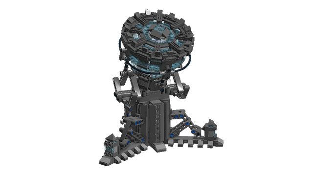 Lego iron man online arc reactor