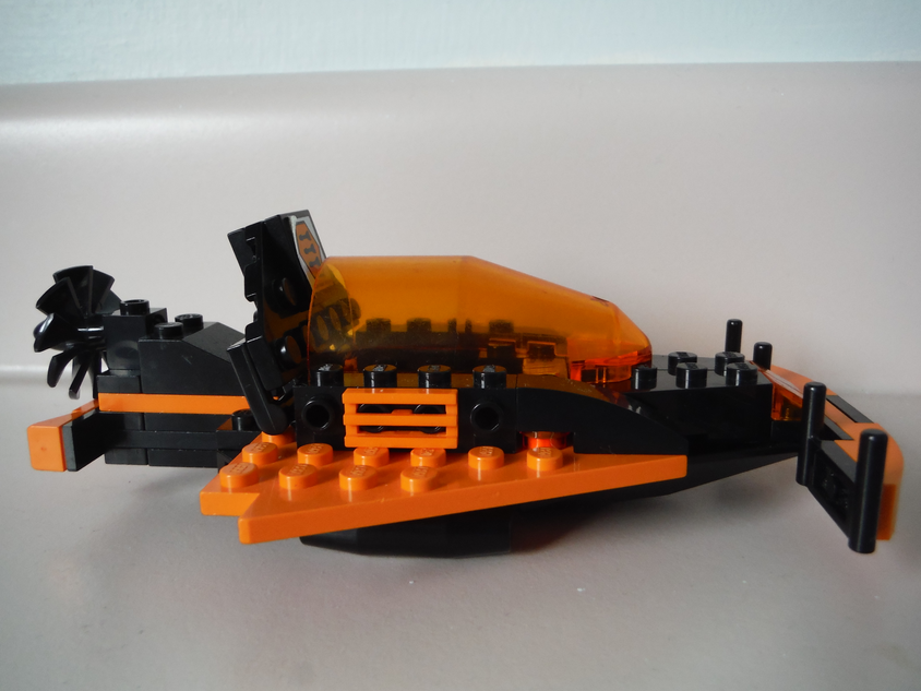Orange lego boat sales