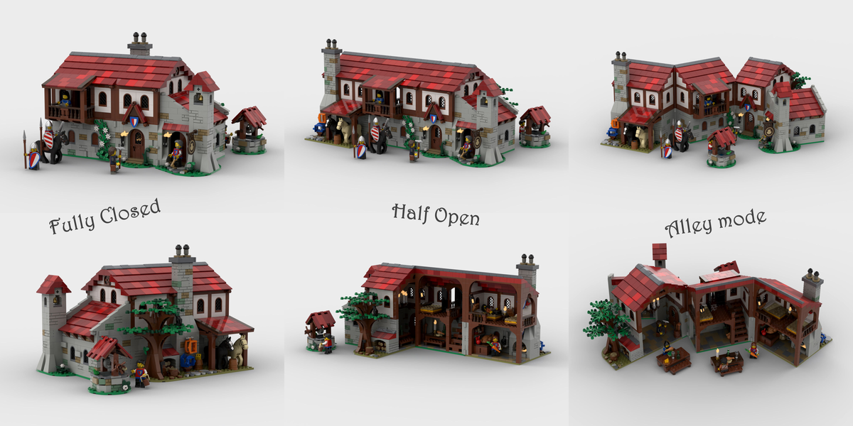 LEGO IDEAS - Medieval Inn by the Gatehouse