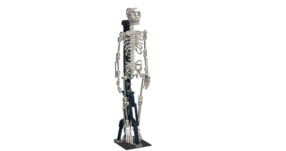 Lego half store man half skeleton