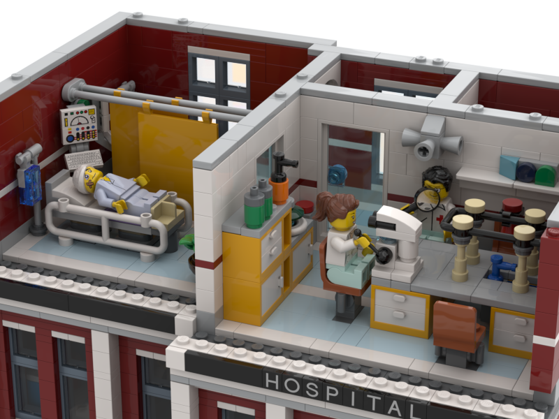 Lego hospital modular new arrivals