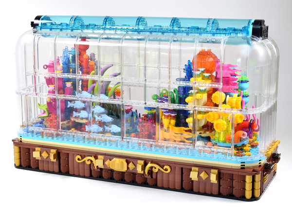 lego block fish tank