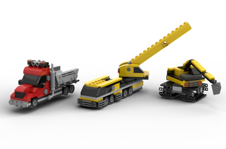 Lego mini sales construction vehicles