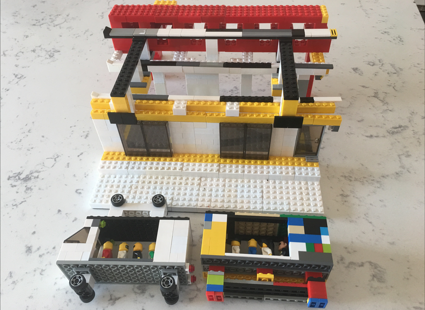 Lego subway hot sale station