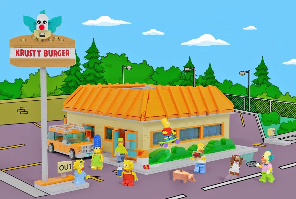 LEGO IDEAS Blog 10K Club Interview The Simpsons The Krusty Burger by FastBrickStudios