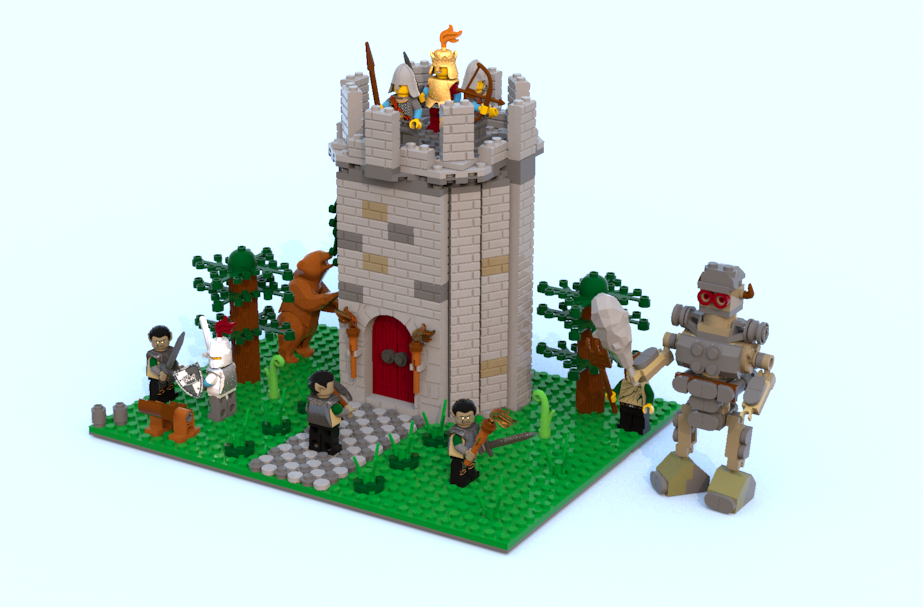 Easy best sale lego castle