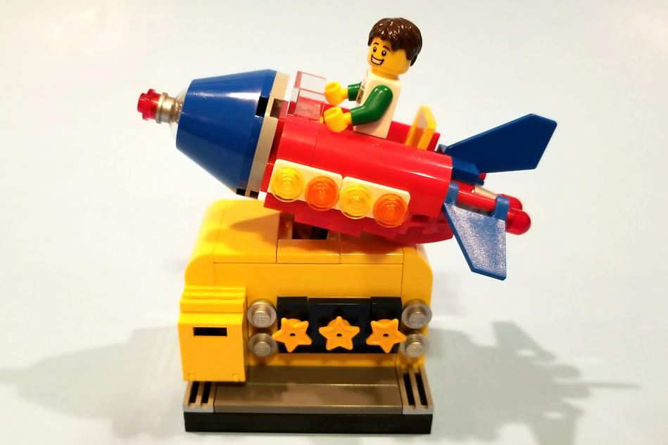 Lego rocket sale ride