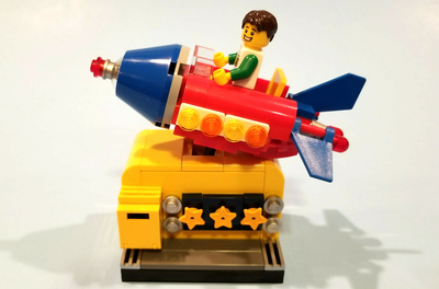 easy lego rocket ship