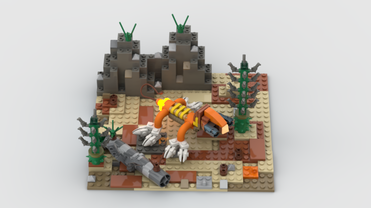 Lego desert base online plate