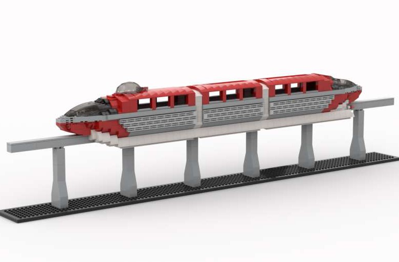 Lego store monorail train