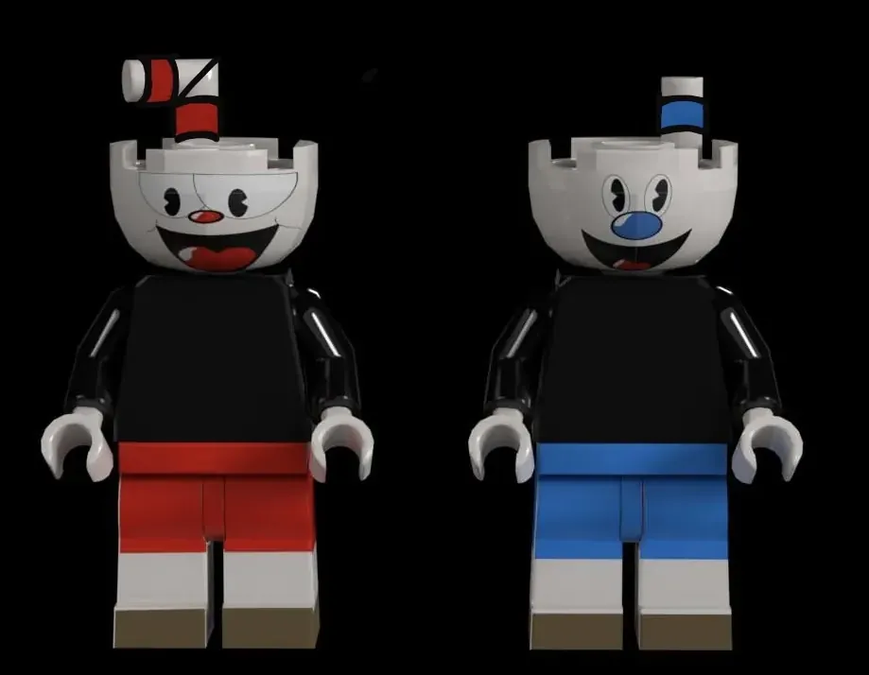 LEGO IDEAS Buildable Cuphead and Mugman