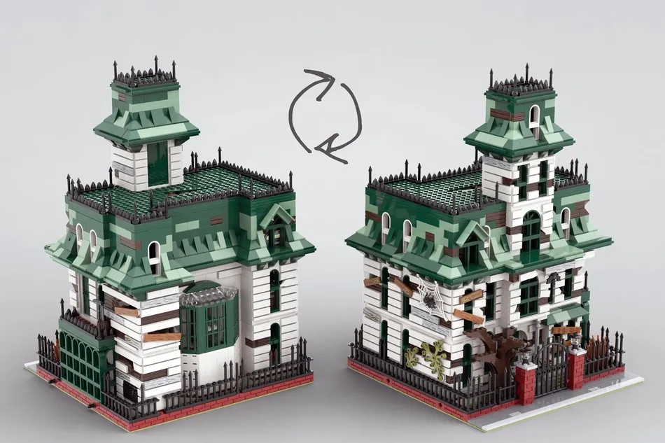 Addams family house discount lego