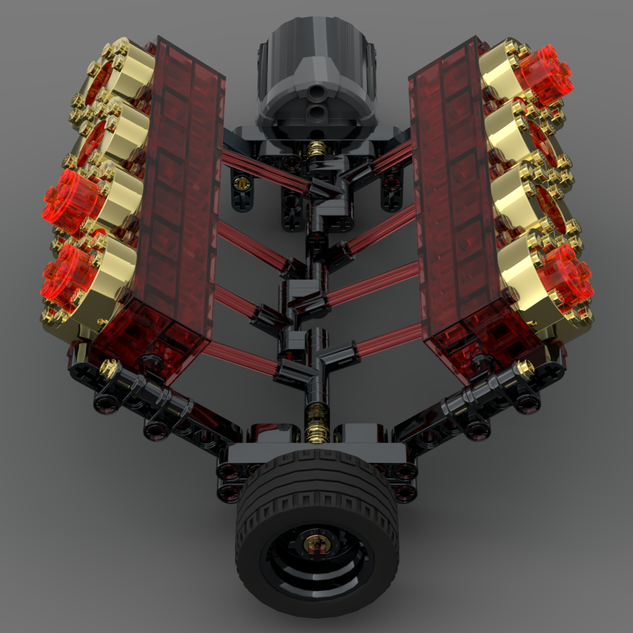 Lego v8 engine sale