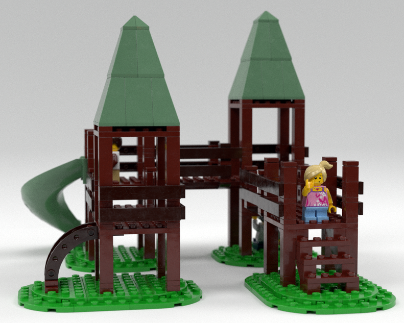 Parks and best sale rec lego set