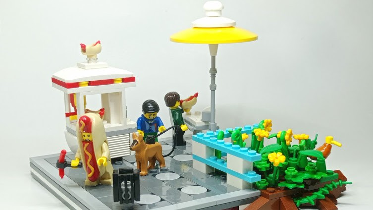 Lego hot hot sale dog minifigure