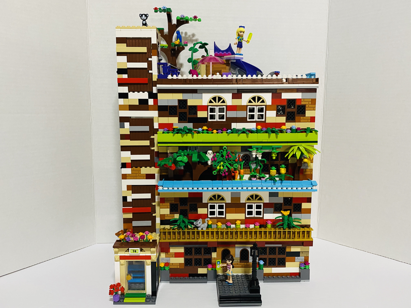 Lego apartment best sale building set