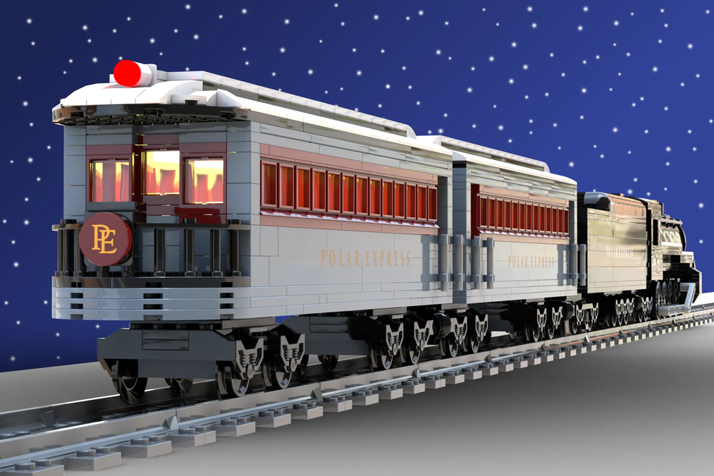 Polar express train lego online