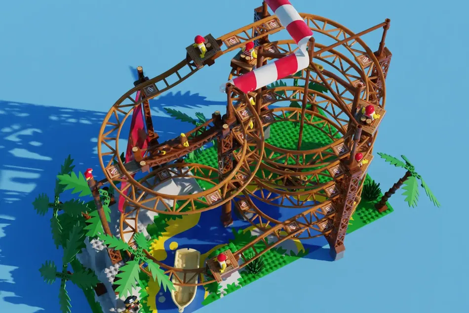 LEGO Ideas Double Helix Coaster Achieves 10 000 Supporters The